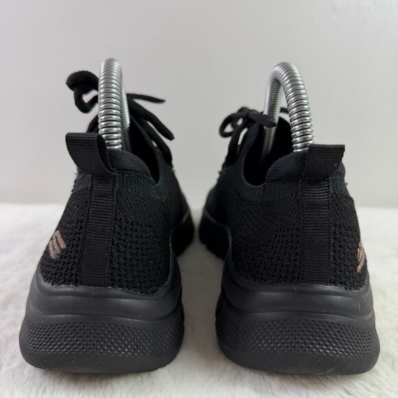 Skechers BOBS Women’s Black/Copper Flex Connect Memory Foam Sneakers Size 6 - Picture 4 of 10